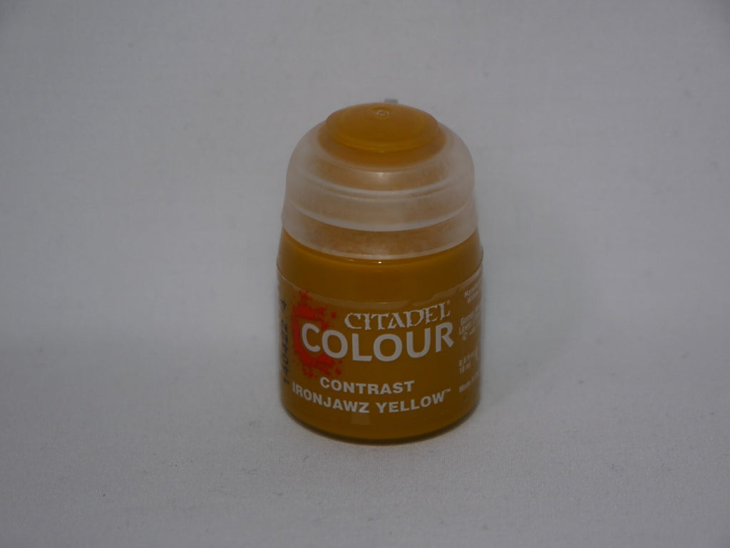 Citadel Colour Contrast Ironjawz Yellow Acrylic 18ml/0.60 fl oz Paint Pot 29-52