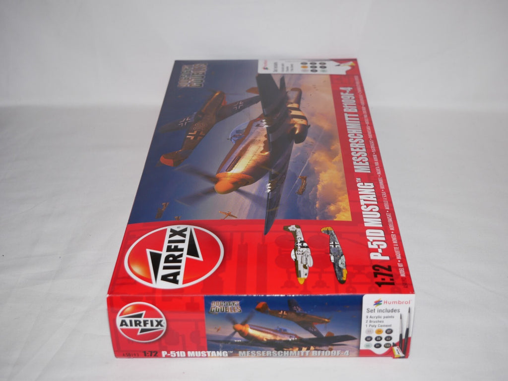 Airfix 1:72 Scale Dogfight Doubles P-51 Mustang Vs Messerschmitt Bf109F-4 A50193