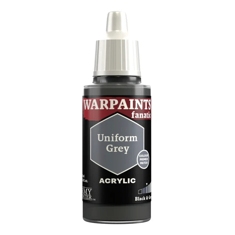 The Army Painter Warpaints Fanatic Acrylics Uniform Grey (18ml) Bottle - WP3003