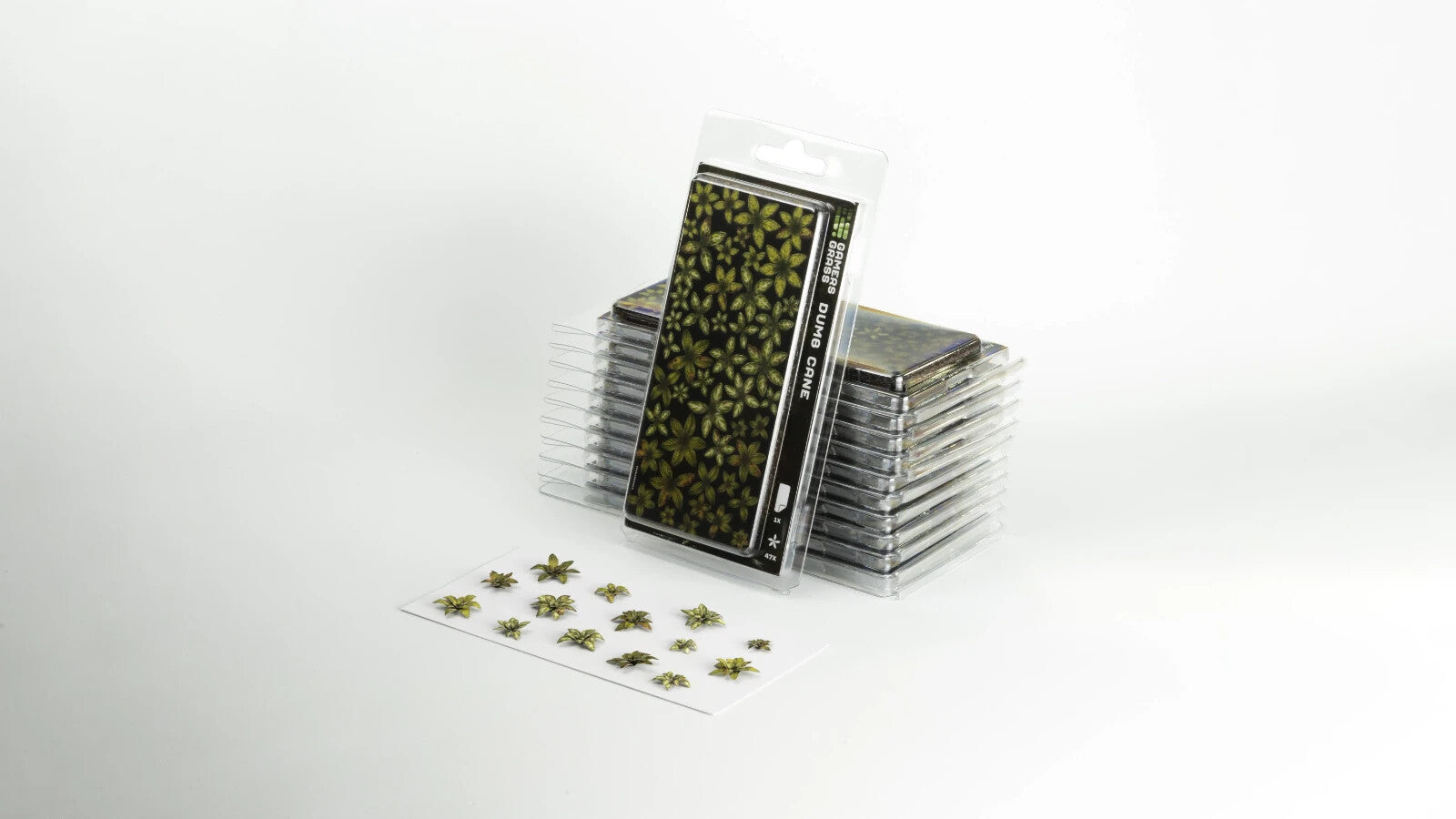Gamers Grass Full Color Laser Cut Plants Dumb Cane For Bases 47 Per Pack GGLP-DC