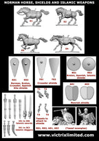 Victrix Warriors Of The Dark Ages 28mm Plastic Norman Unarmoured Cavalry - VXDA012