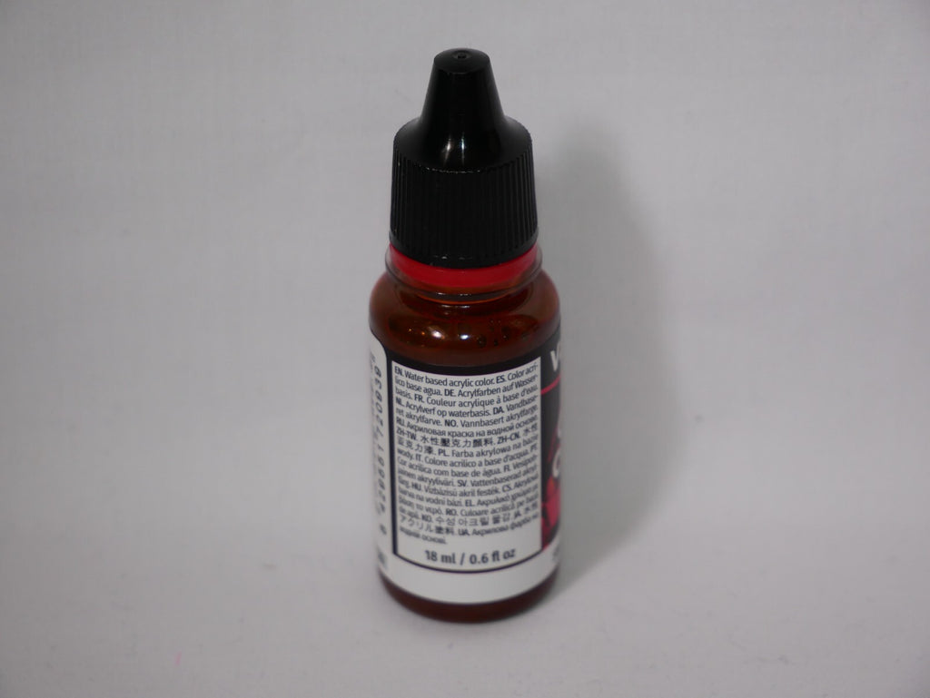 Vallejo Game Color Acrylic Ink Range Skin 18ml/0.6 fl oz Dropper Bottle - 72.093