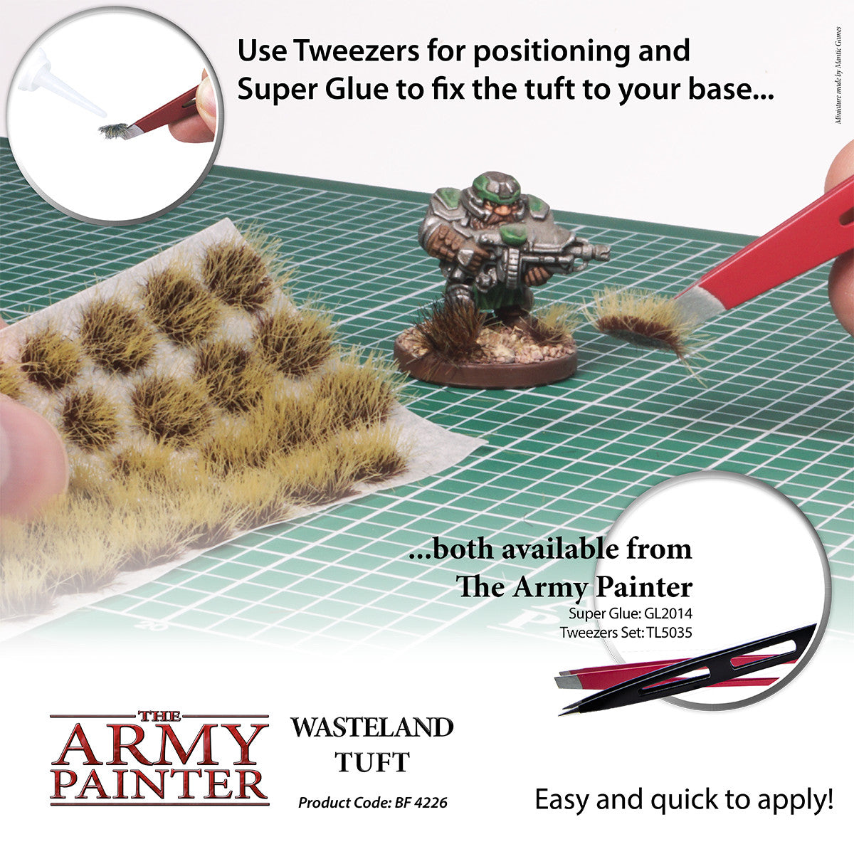 The Army Painter Battlefields Wasteland Tufts For Wargaming (77) Per Pack BF4226