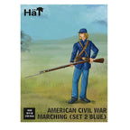 Hat Industrie 1:32 Scale American Civil War Marching (Set 2 Blue) Figures - 9335