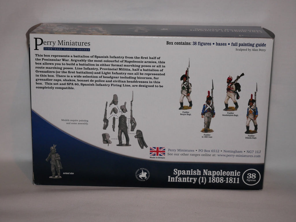 Perry Miniatures 28mm Hard Plastic Spanish Napoleonic Infantry Box (1) 1808-1811