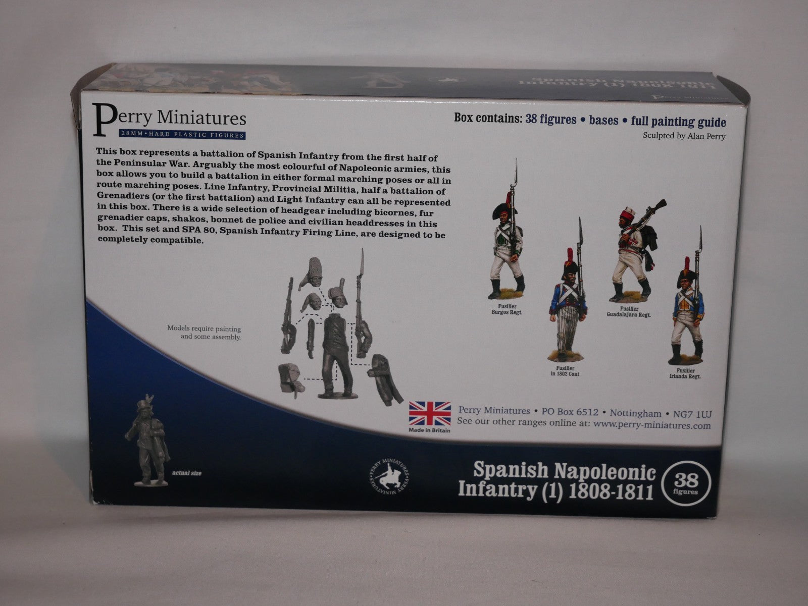 Perry Miniatures 28mm Hard Plastic Spanish Napoleonic Infantry Box (1) 1808-1811