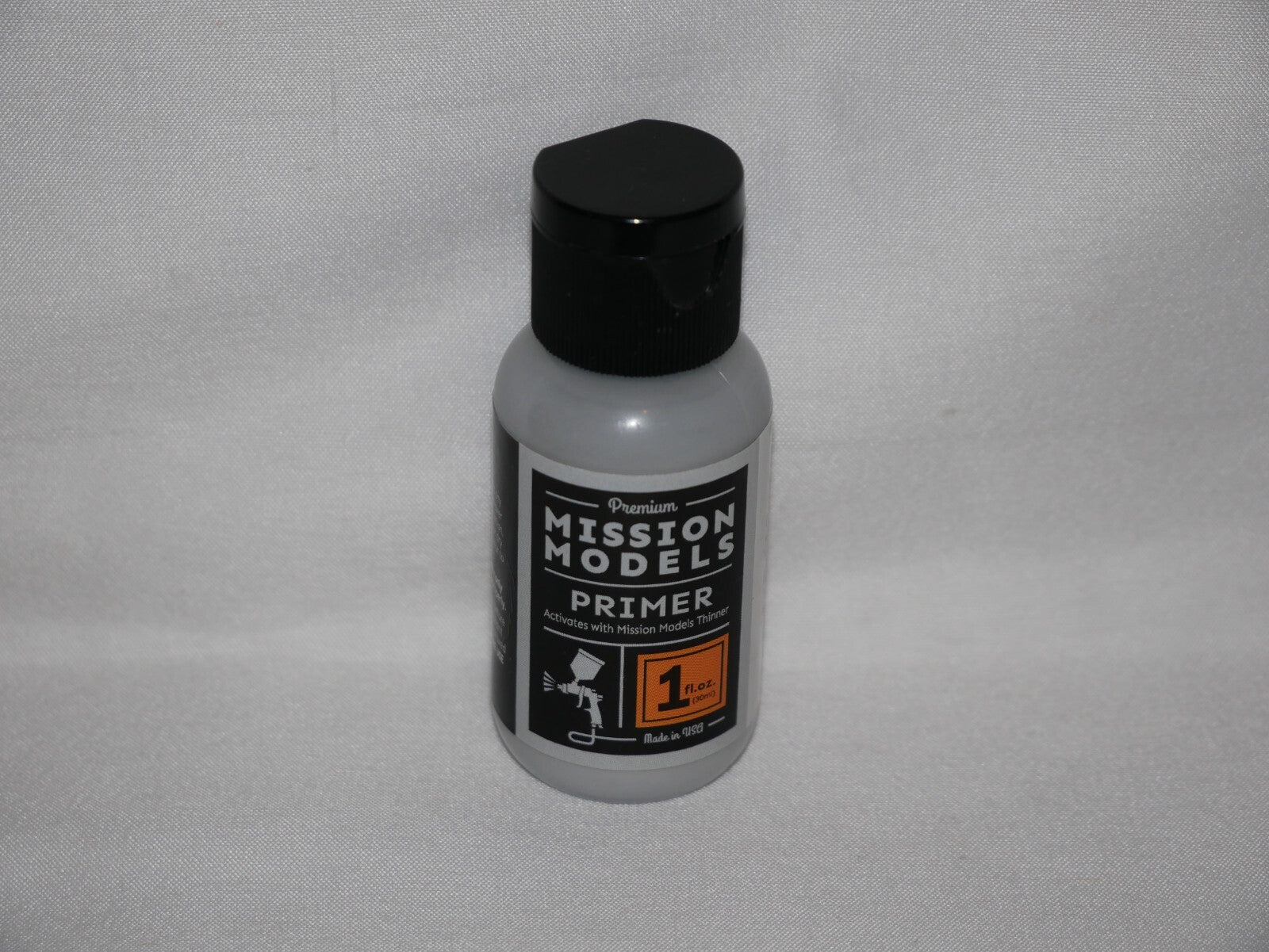 Mission Models Premium Hobby Paints Grey Primer 30ml / 1 fl oz Bottle MMS - 003