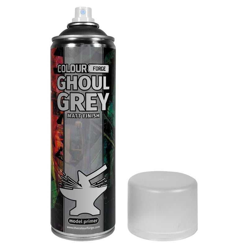 Colour Forge Ghoul Grey Matt Finish Model Primer 500ml Aerosol Rattle Spray Can