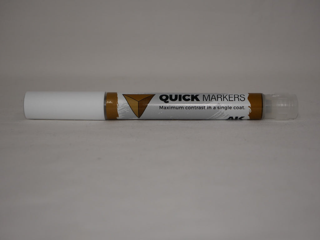AK Interactive Acrylic Quick Gen Markers For Tabletop Wargaming Bone Brown - AKMQ027