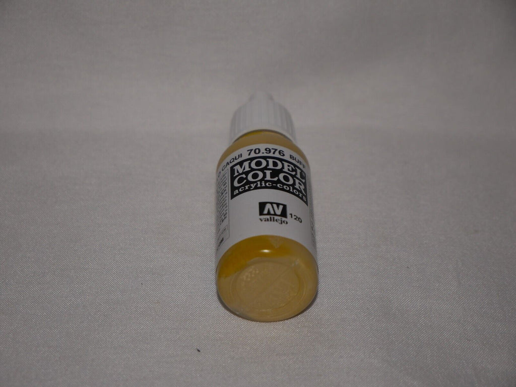 Vallejo Model Color Buff Acrylic 17ml/0.57 fl oz Dropper Bottle 70.976