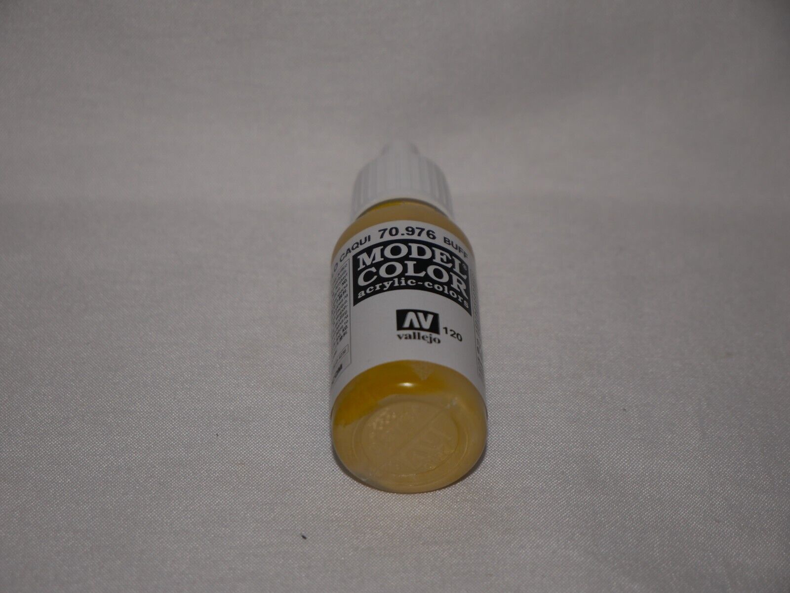 Vallejo Model Color Buff Acrylic 17ml/0.57 fl oz Dropper Bottle 70.976