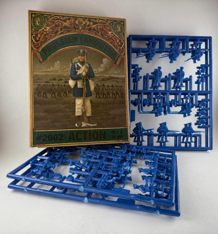 Hat Industrie 1:56 Scale Napoleonic Prussian Landwehr (Action) Miniatures - 2002