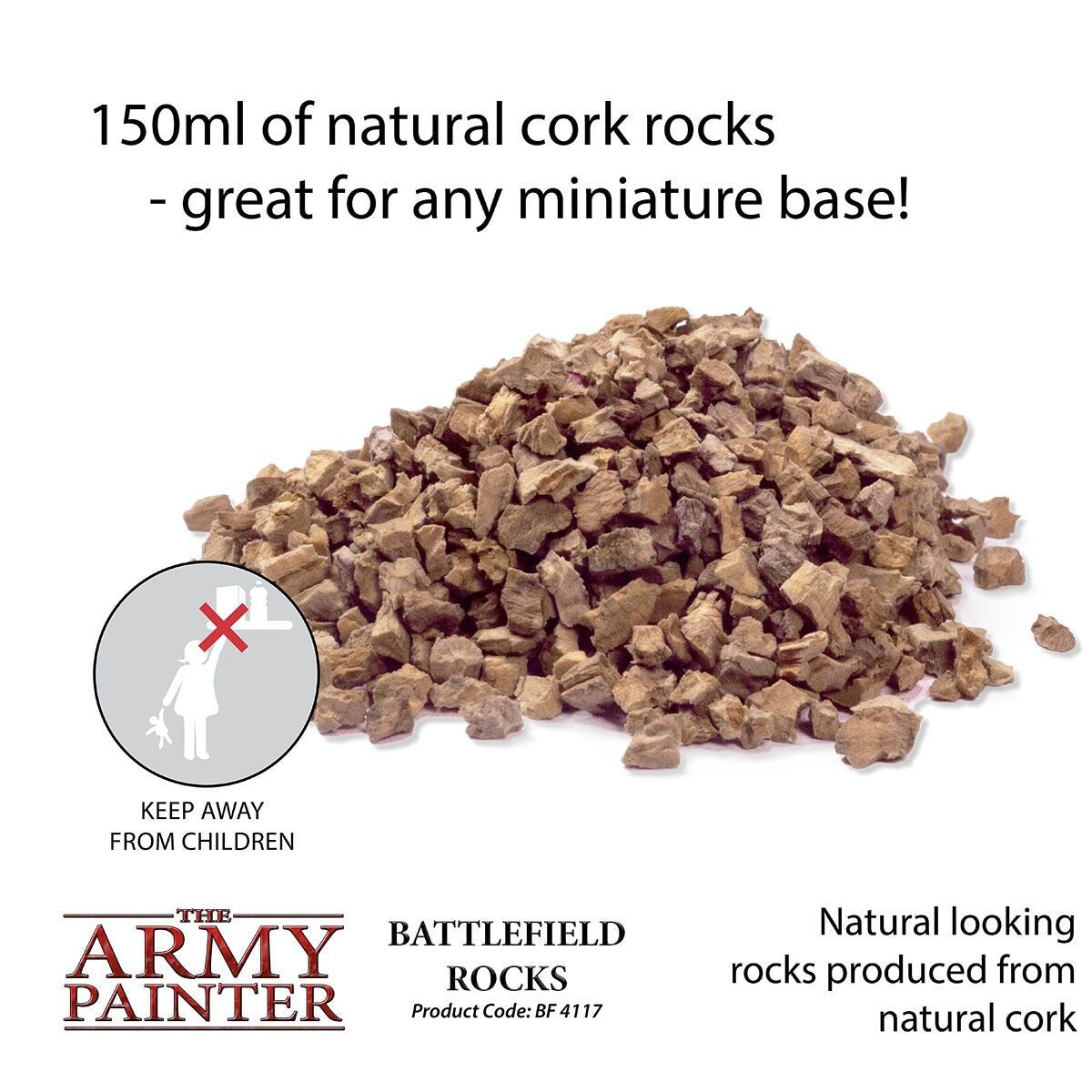 The Army Painter Battlefield Rocks For Miniature Gaming Bases 150ml Tub BF4117