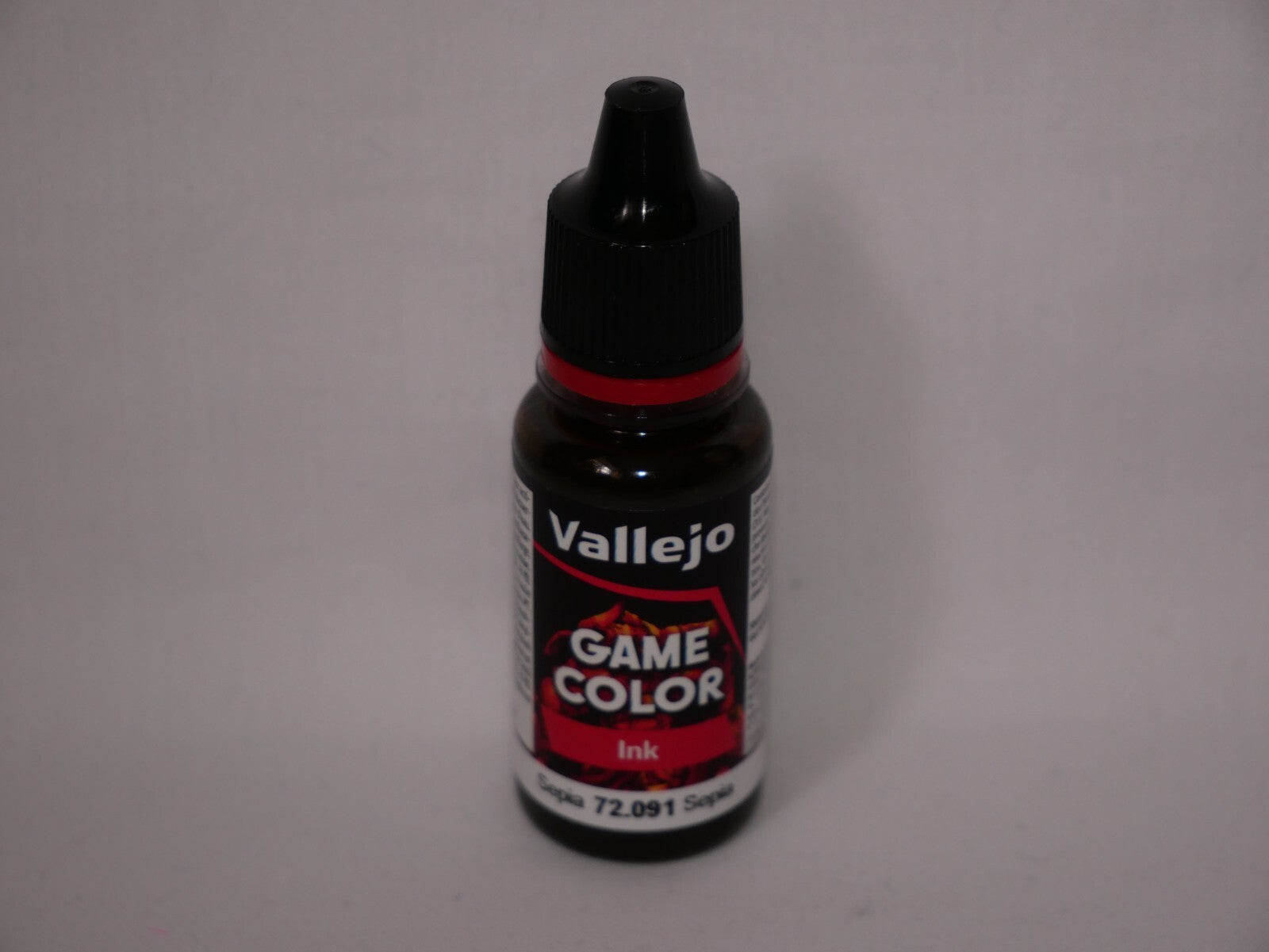 Vallejo Game Color Acrylic Ink Range Sepia 18ml/0.6 fl oz Dropper Bottle 72.091