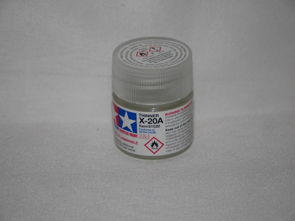 Tamiya Color Acrylic Modeling Paint Mini X-20A Thinner & Cleaner 10ml Jar 81520