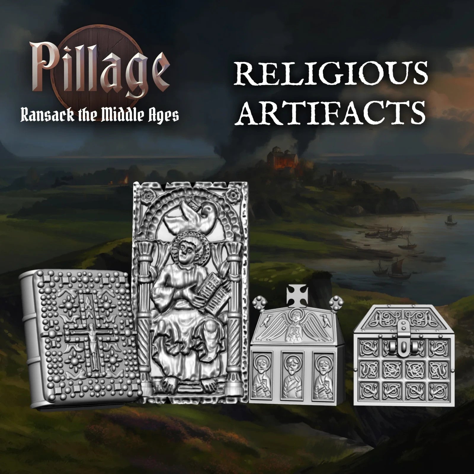 Victrix Pillage Ransack The Middle Ages 28mm Scale Treasure & Chests - VXE011