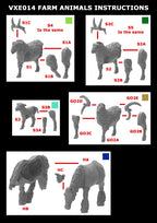 Victrix Ltd Pillage Ransack The Middle Ages 28mm Medieval Farm Animals - VXE014