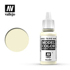 Vallejo Model Color Ivory Acrylic 17ml/0.57 fl oz Dropper Bottle - 70.918