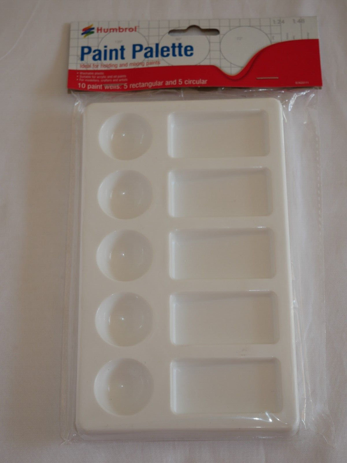 Humbrol Paint Palette For Wargaming & Hobby Painting (10 Paint wells) - AG5111
