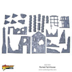 Warlord Games Bolt Action 1:56 Hard Plastic Modular Ruined Farmhouse - 802010004