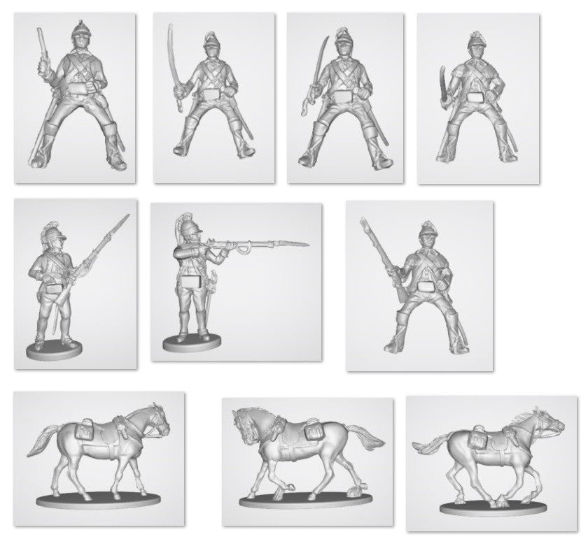 Hat Industrie 1:72 Scale American War Of Independence American Cavalry - 8346
