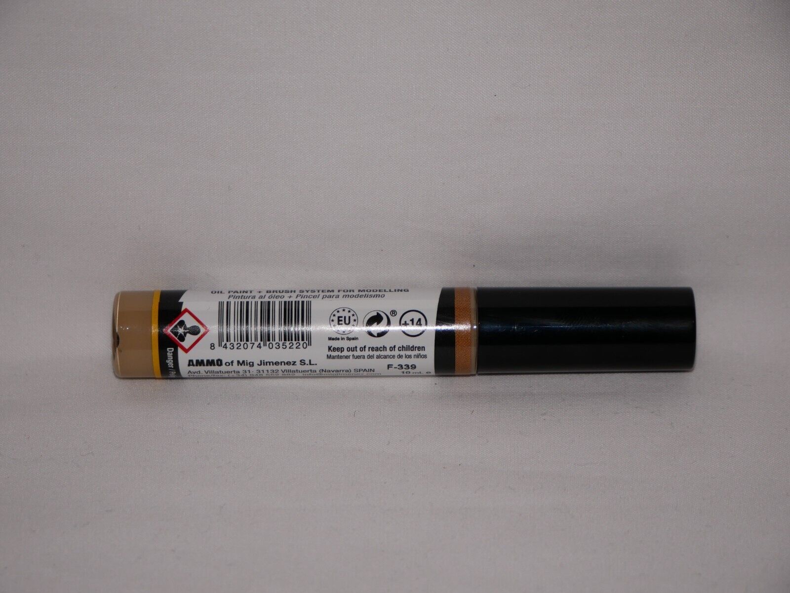 Ammo By Mig Jimenez Medium Soil Oilbrusher With Fine Brush Applicator A.MIG-3522