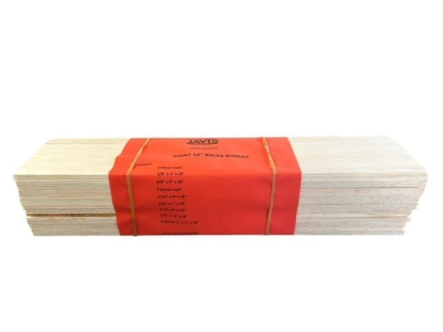 Javis Manufacturing Ltd Multipiece Giant 18" Balsa Bundle Mixed Sizes - GIANT18