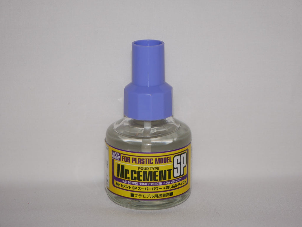 Mr Hobby Mr Cement SP (Super Power) For Plastic Kits 40ml Glass Bottle - MC-131