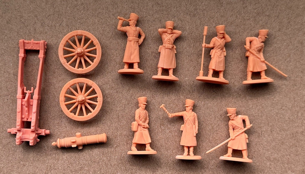 Hat Industrie 1:72 Scale 1808 Napoleonic Russian Artillery With (1/2 pud) 20lb Unicorn Gun - 8359