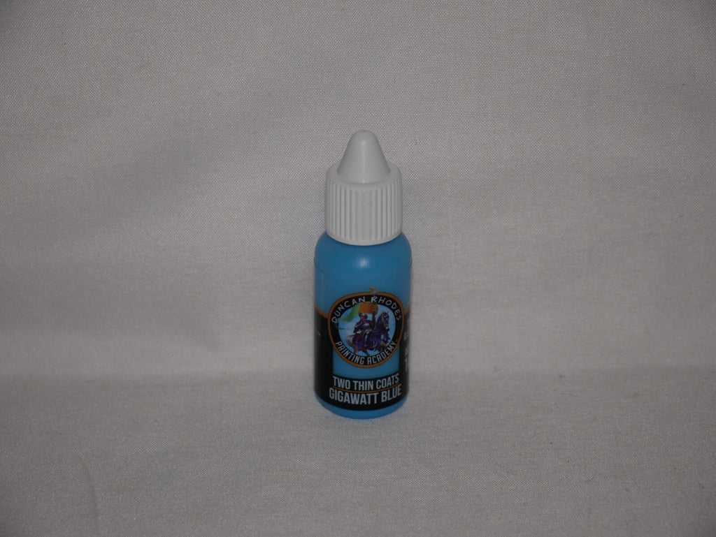 Duncan Rhodes Painting Academy 'Two Thin Coats' Gigawatt Blue 15ml Bottle 10102