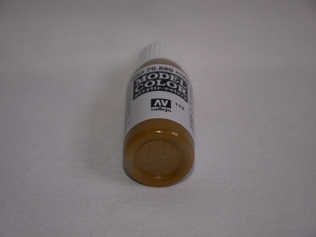 Vallejo Model Color Khaki Grey Acrylic 17ml/0.57 fl oz Dropper Bottle 70.880