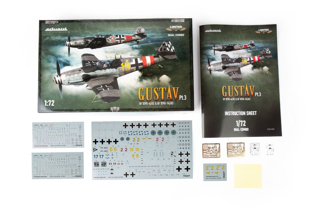 Eduard 1:72 Scale Gustav Pt.3 Dual Combo Limited Edition Model Kit Set - 2150