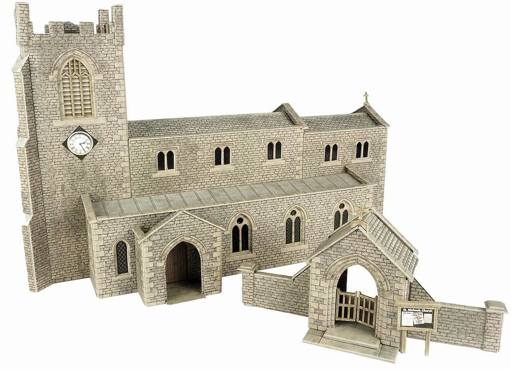 Metcalfe Card Construction Kits & Materials OO/HO Scale Parish Church - PO226