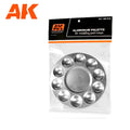 AK Interactive Aluminium Pallet (10 Wells) For Modeling Paint Mixes - AK613