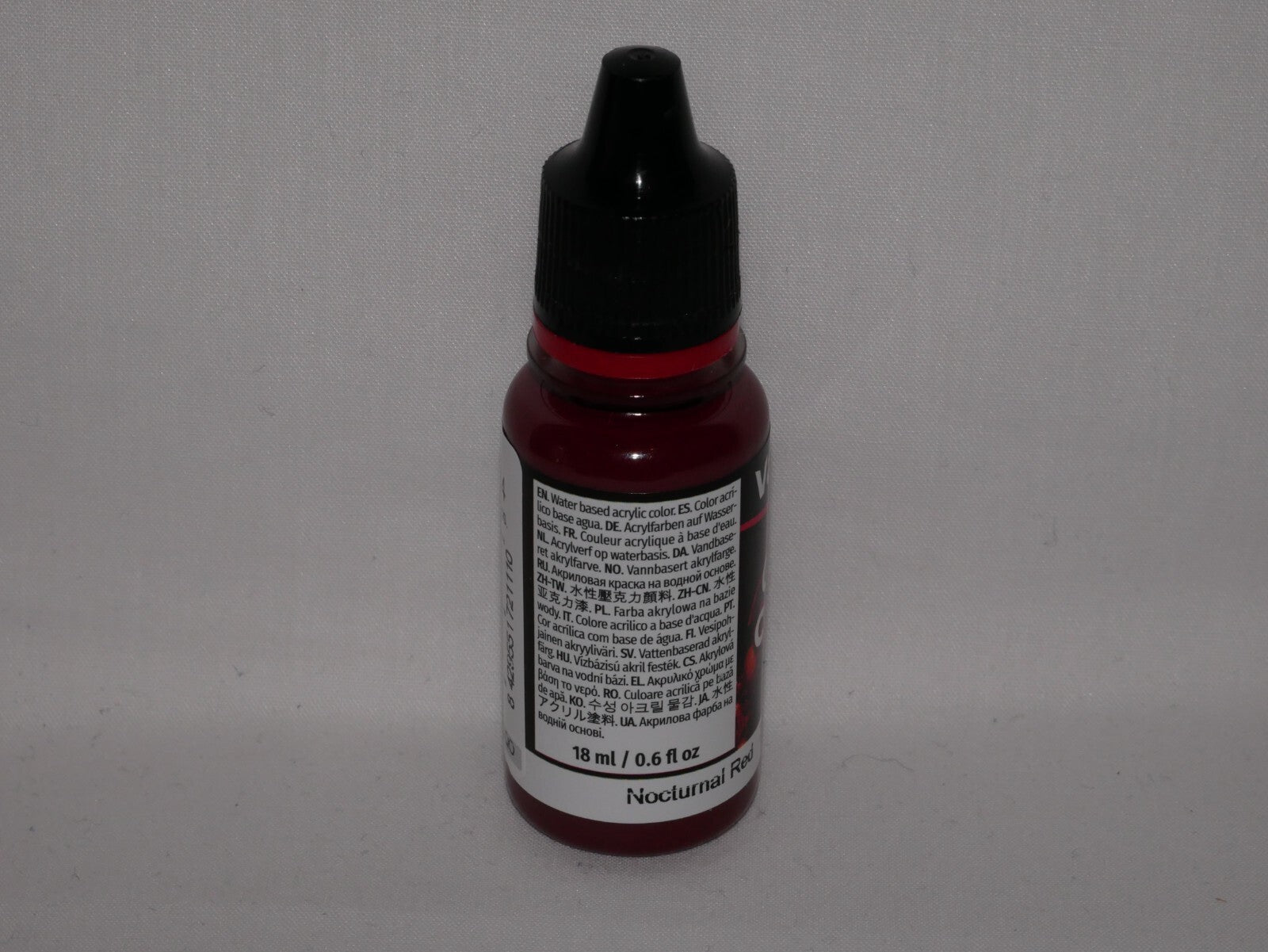 Vallejo Game Color Acrylics Nocturnal Red 18ml/0.6 fl oz Dropper Bottle - 72.111