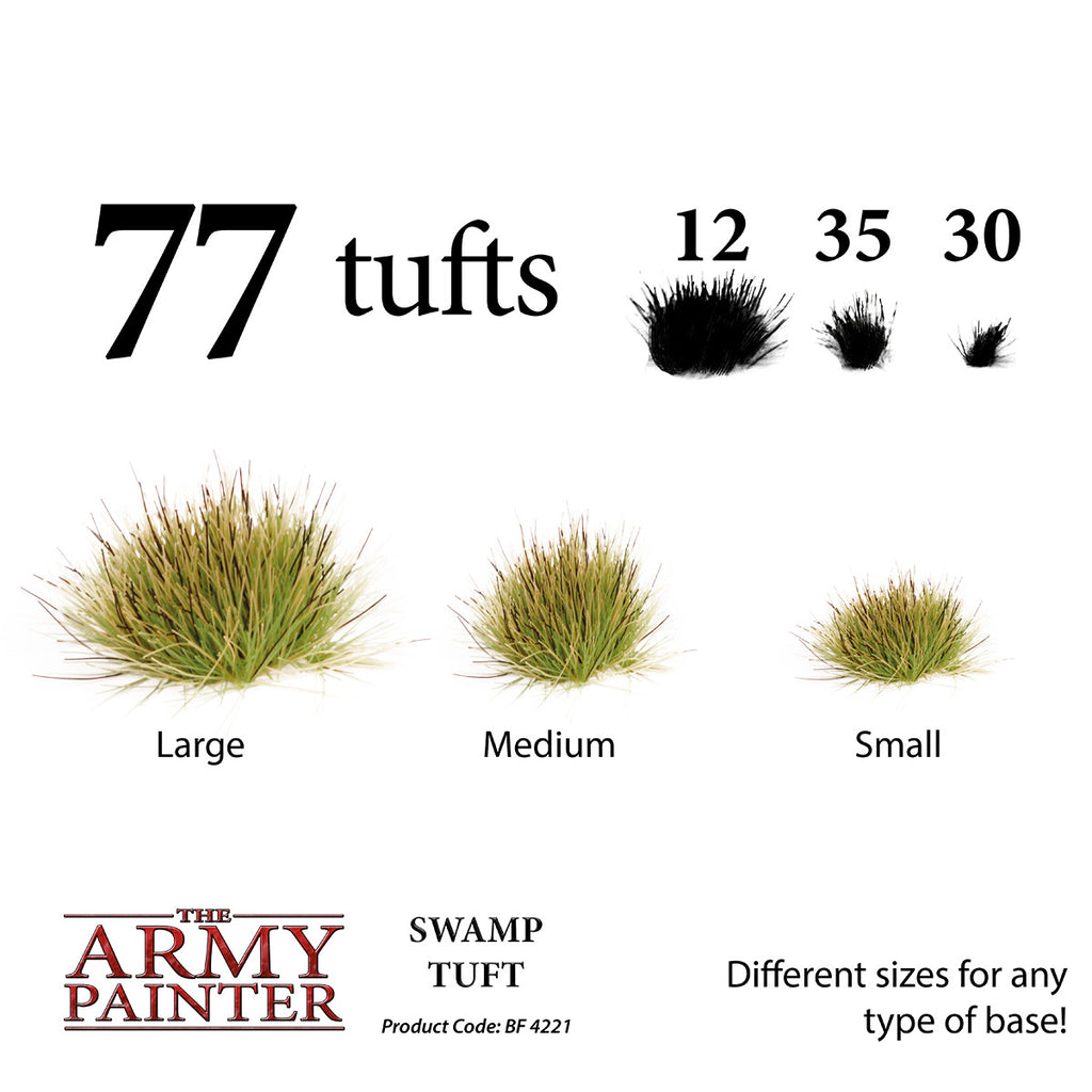 The Army Painter Battlefields Swamp Tufts For Wargaming (77) Per Pack - BF4221