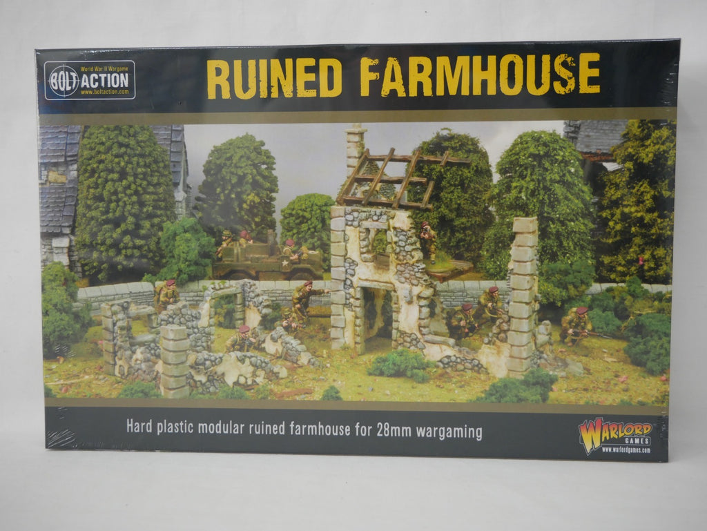 Warlord Games Bolt Action 1:56 Hard Plastic Modular Ruined Farmhouse - 802010004
