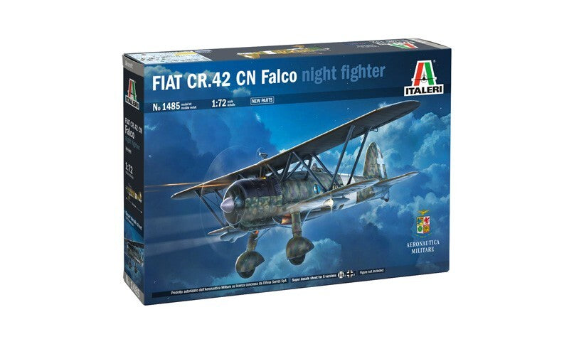 Italeri 1:72 Scale FIAT CR.42 CN Falco Night Fighter Plane Skill Level 2 - 1485
