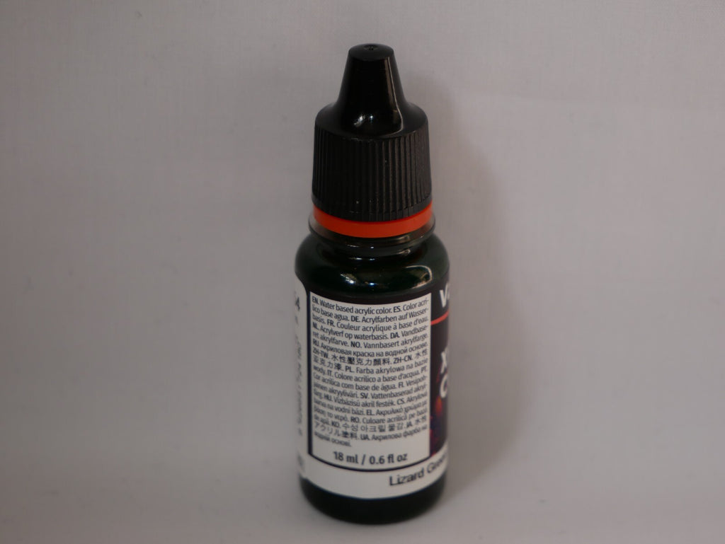 Vallejo Xpress Color Acrylics Lizard Green 18ml/0.6 fl oz Dropper Bottle 72.418