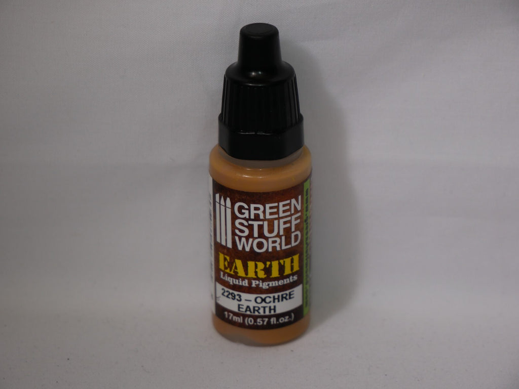 Green Stuff World Liquid Earth Pigments Paint Range Ochre Earth 17ml Bottle 2293