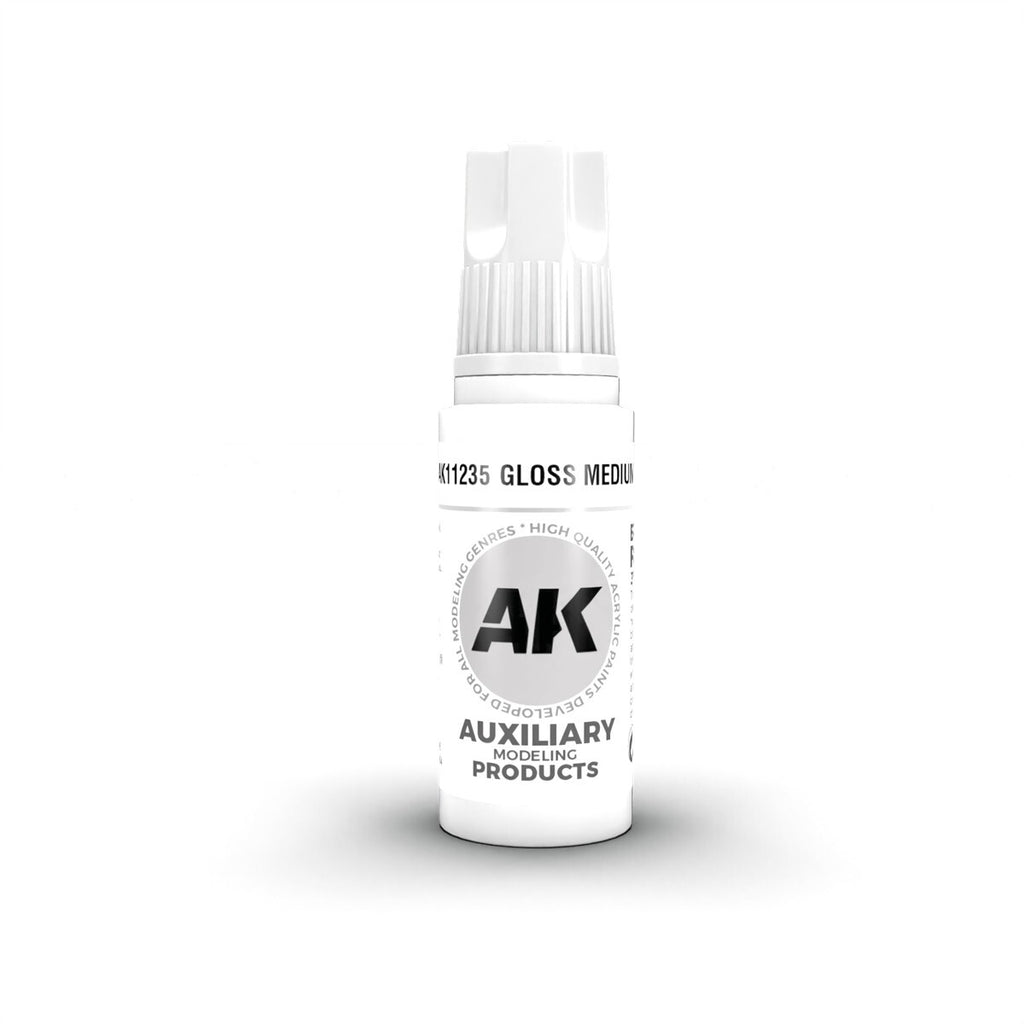 AK Interactive Auxiliary Products Range Gloss Medium 17ml Dropper Bottle AK11235