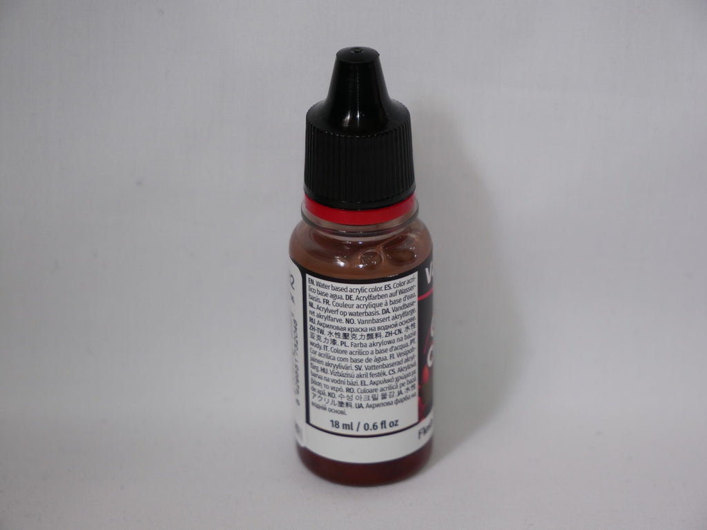 Vallejo Game Color Acrylic Washes Flesh 18ml/0.6 fl oz Dropper Bottle - 73.204