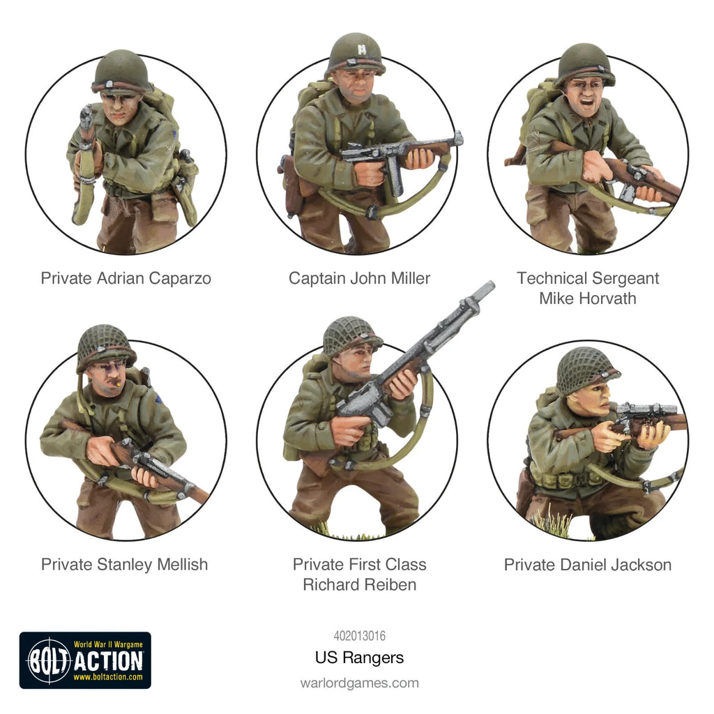 Warlord Games Bolt Action 1:56 US Ranges WWII Elite Light Infantry - 402013016