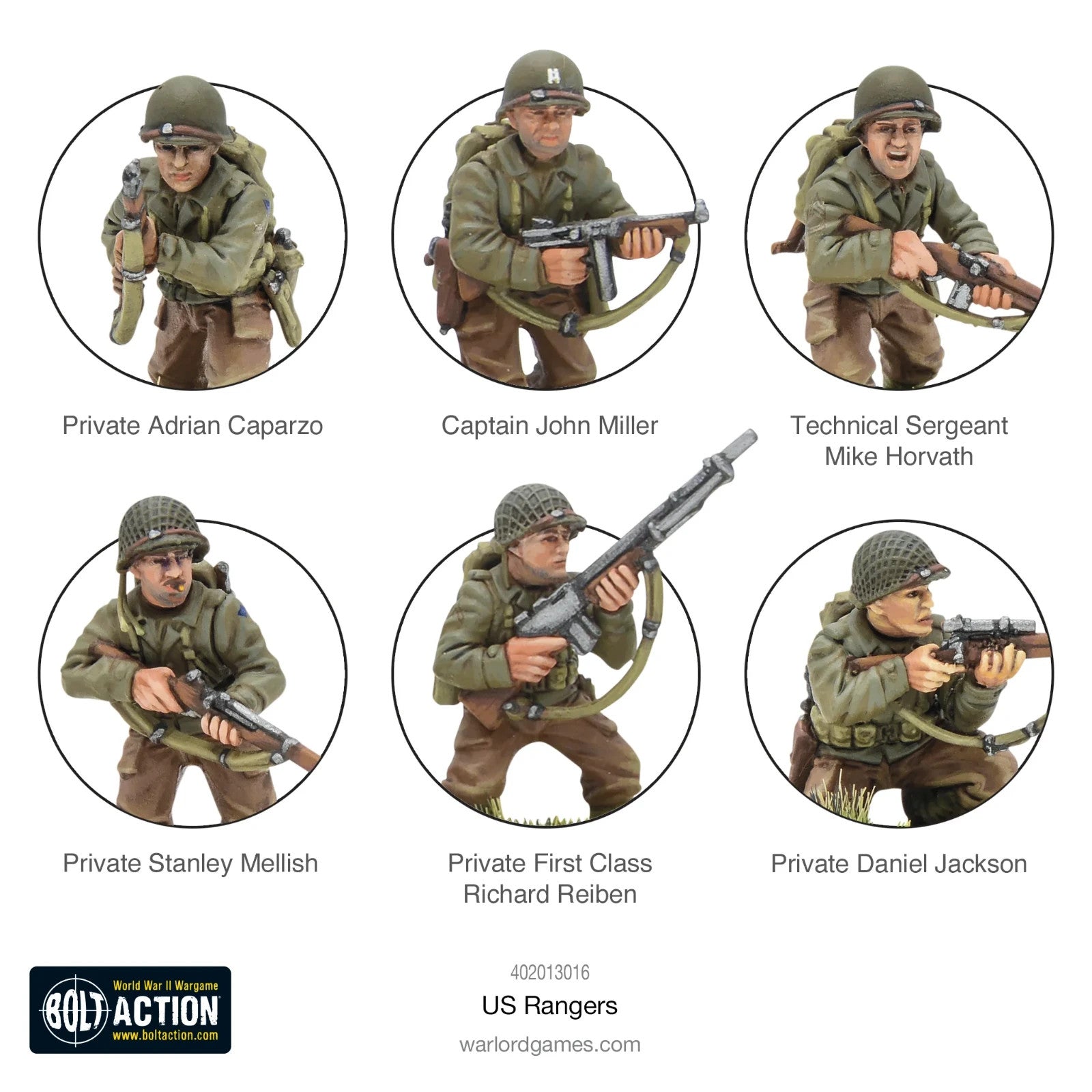 Warlord Games Bolt Action 1:56 US Ranges WWII Elite Light Infantry - 402013016