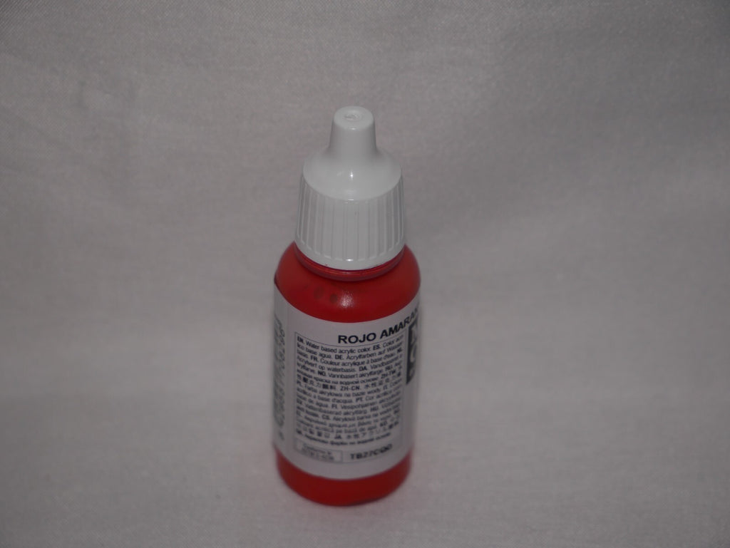 Vallejo Model Color Amaranth Red Acrylic 17ml/0.57 fl oz Dropper Bottle - 70.829