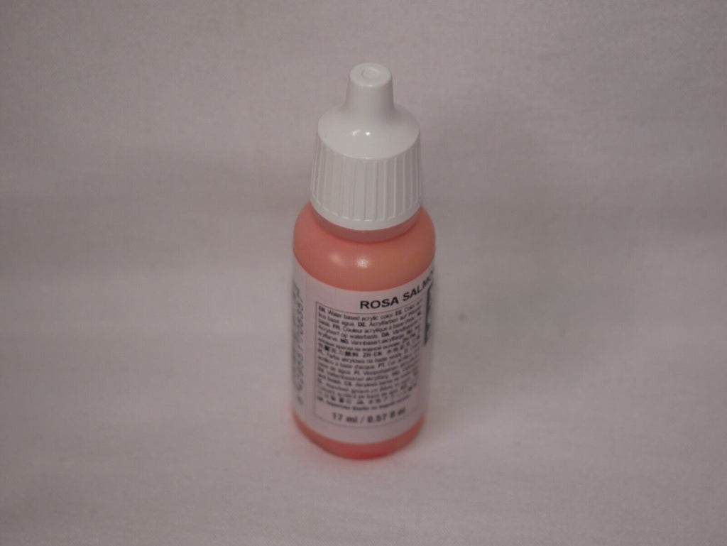 Vallejo Model Color Salmon Rose Acrylic 17ml/0.57 fl oz Dropper Bottle - 70.835