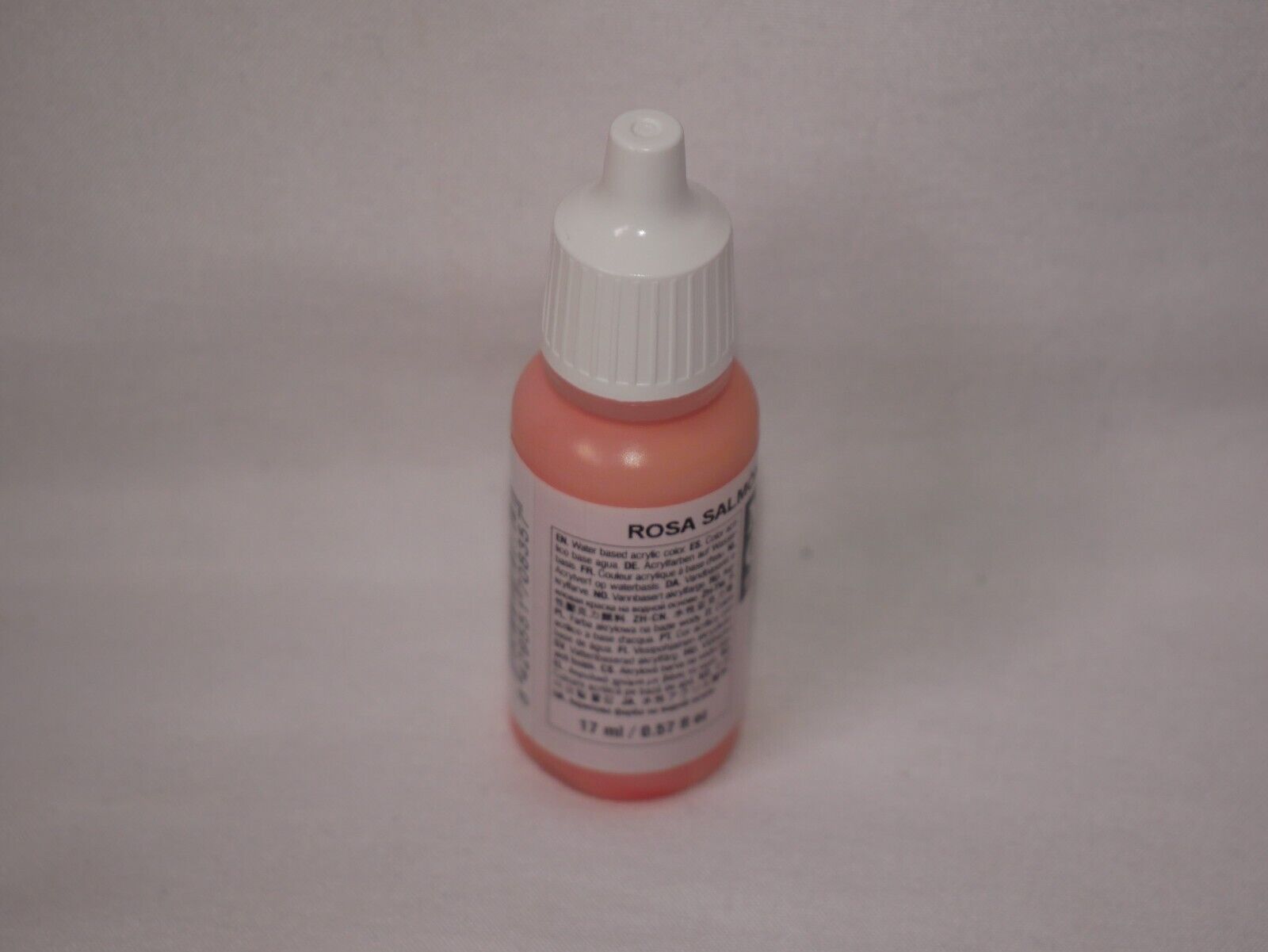 Vallejo Model Color Salmon Rose Acrylic 17ml/0.57 fl oz Dropper Bottle - 70.835