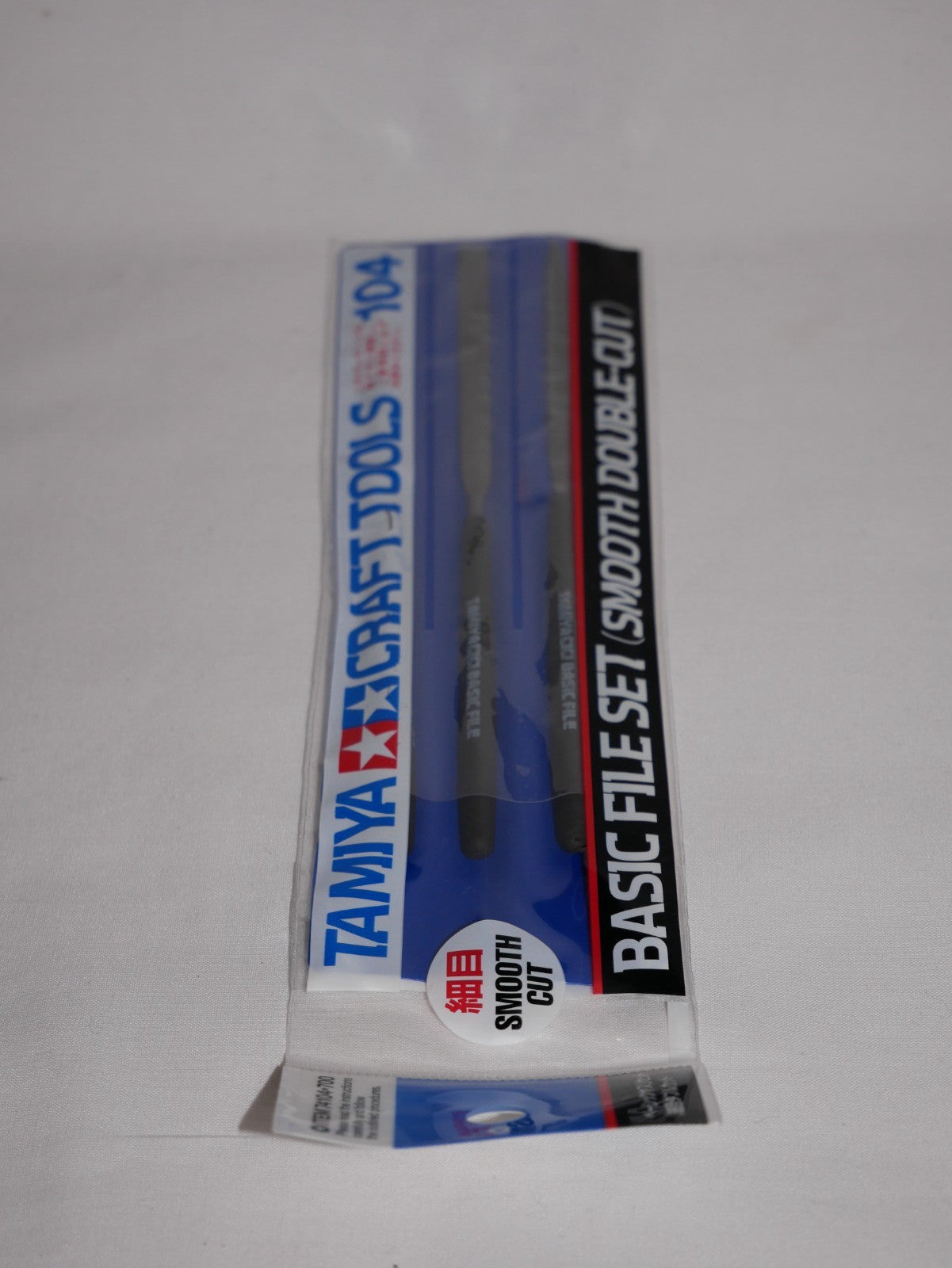 Tamiya Craft Tools Series 104 Smooth Double Cut Basic 3 Piece File Set  - 74104