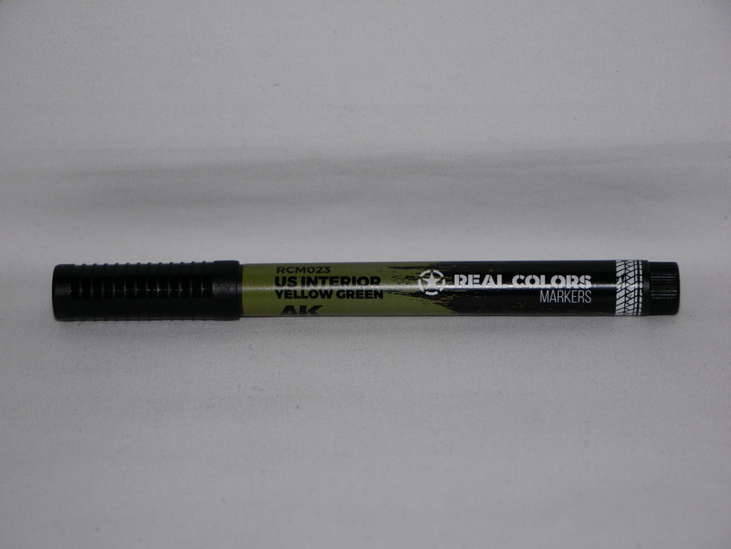 AK Interactive Real Colors Acrylic Marker Pens US Interior Yellow Green - RCM023