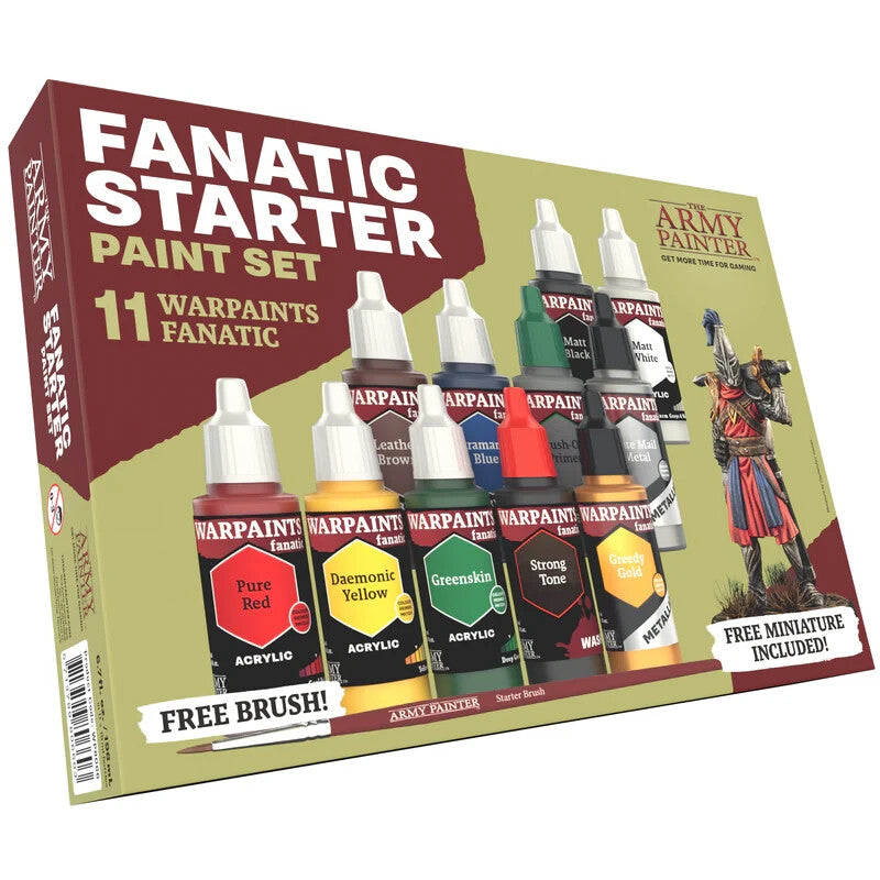 The Army Painter Warpaints Fanatic Range Starter Paint Set (11 Colours) - WP8066